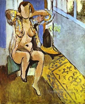 Fauvism Painting - Nude Spanish Carpet Fauvism